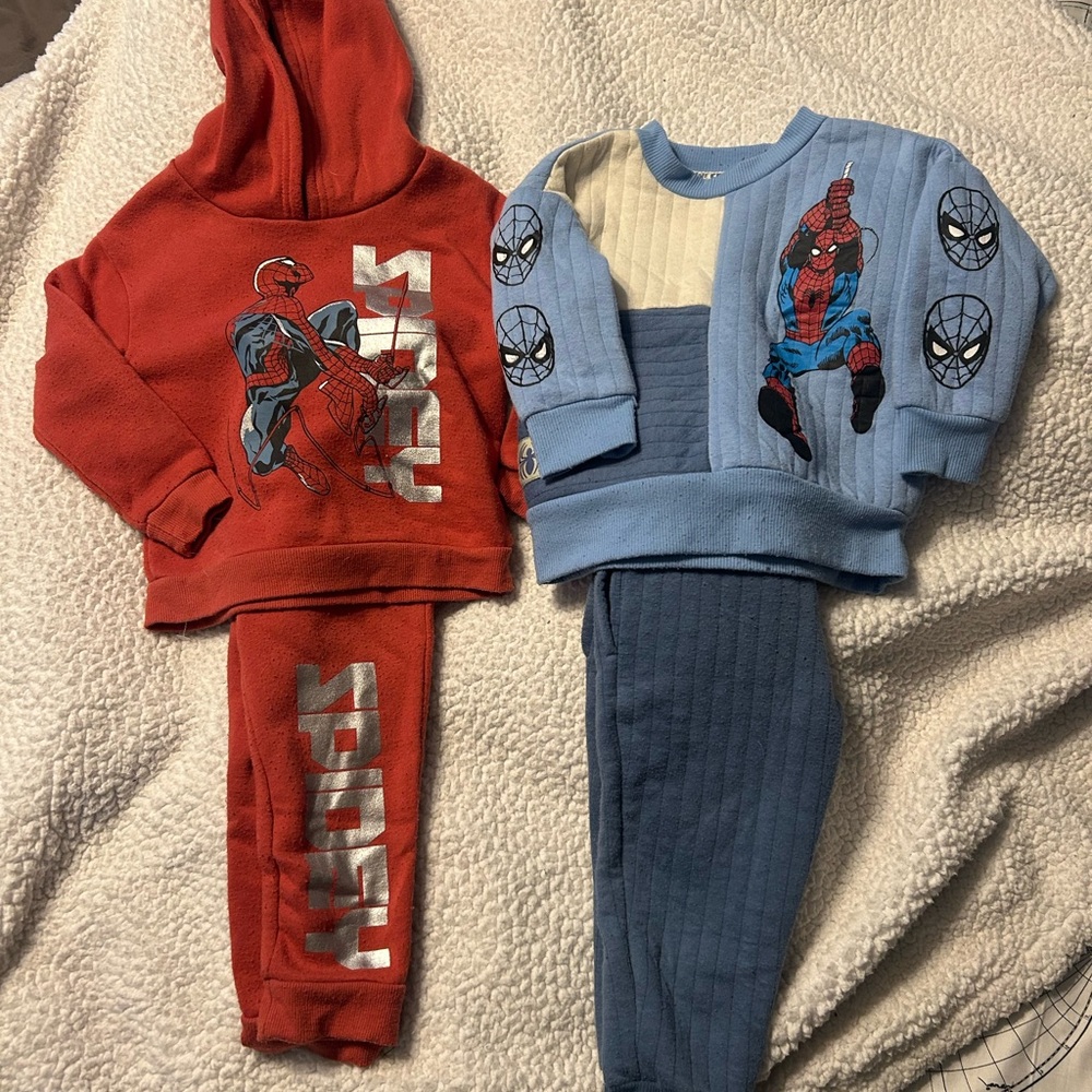 Marvel Spider-Man Blue and White Toddler Outfit